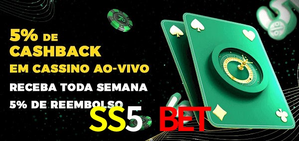 Promoções do cassino ao Vivo SS5 Bet