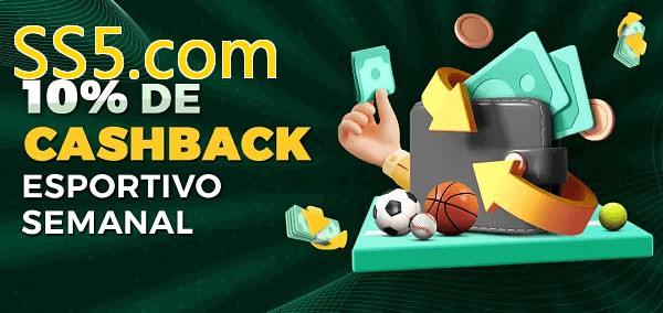 10% de bônus de cashback na SS5.com